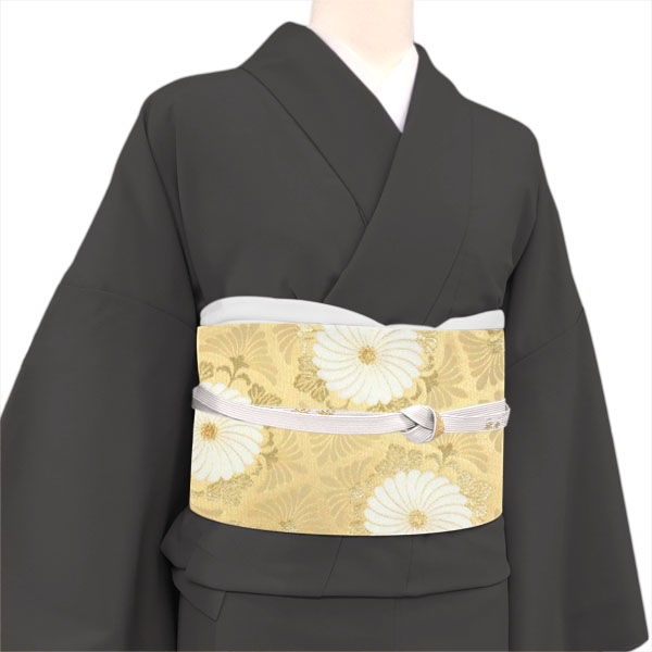 高島織物 袋帯 西陣織 フォーマル 金色 ゴールド 礼装用袋帯 菊 絹［123,200円］ 枚目