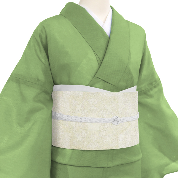 沢本織物 紗袋帯 正絹 フォーマル 西陣織 夏帯 襷 華文 白 オフホワイト［41,800円］ 枚目
