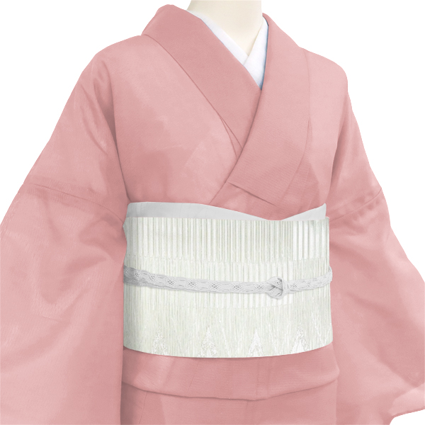 西陣 佐々木染織 夏 絽袋帯 礼装用 菱 白色［36,300円］ 枚目