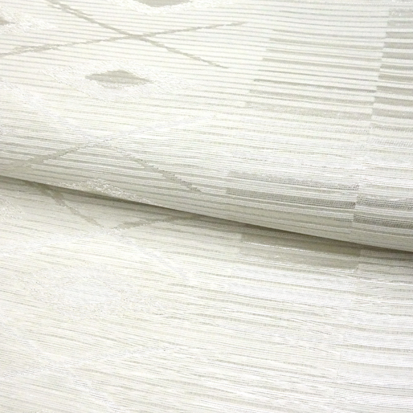 西陣 佐々木染織 夏 絽袋帯 礼装用 菱 白色［36,300円］ 枚目