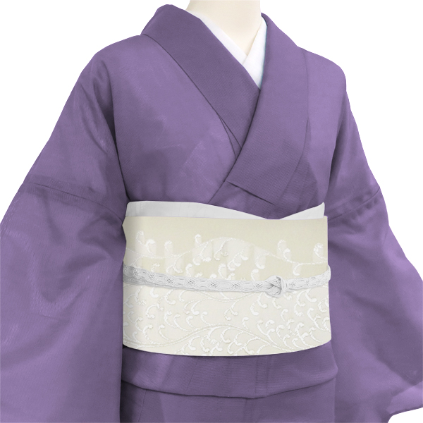 都 夏袋帯 夏帯 白色 紗袋帯 西陣織 波頭 夏物 絹［181,500円］ 枚目