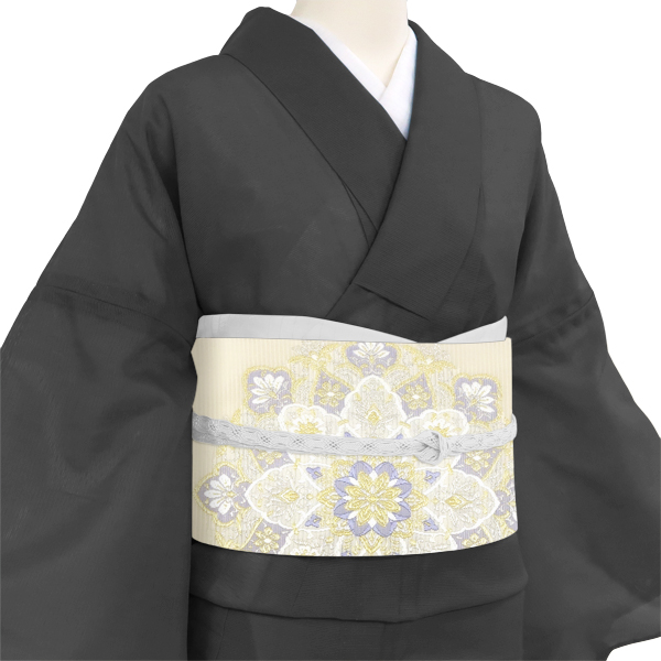 志都香 夏袋帯 本袋帯 西陣織 絹 華文 生成り［99,000円］ 枚目