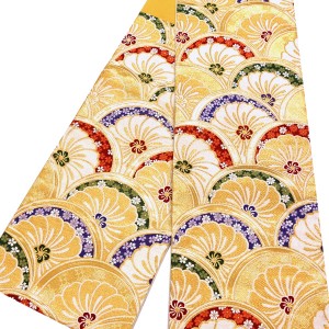 西陣 京洛苑たはら 振袖用袋帯 菊 金色［36,800円］