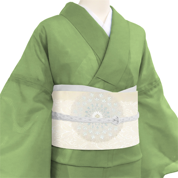 ふくい 夏袋帯 生成り フォーマル 紗袋帯 西陣織 華文 夏物 正絹［99,000円］ 枚目