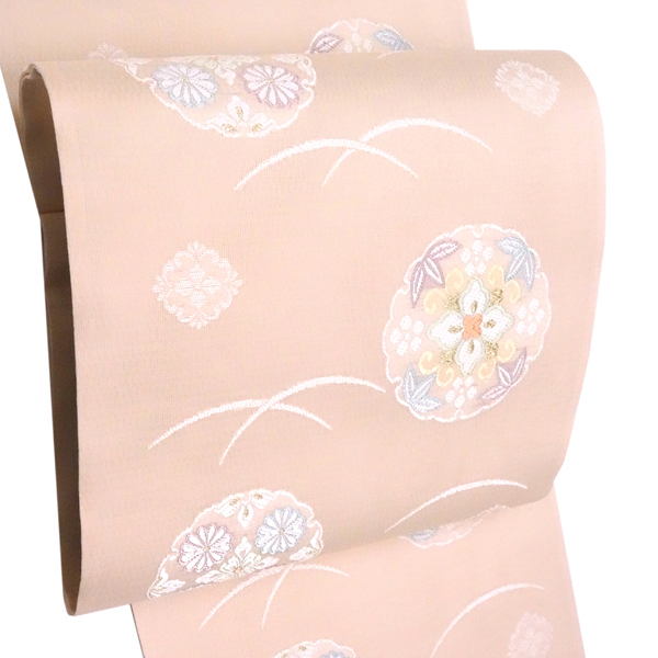 都 夏袋帯 夏帯 紗袋帯 ピンク 礼装用 紗 西陣織 雪輪 夏物 正絹［181,500円］ 枚目