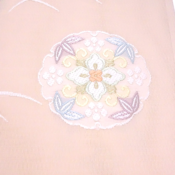 都 夏袋帯 夏帯 紗袋帯 ピンク 礼装用 紗 西陣織 雪輪 夏物 正絹［181,500円］ 枚目