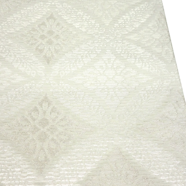 佐々木染織 夏袋帯 西陣織 白 藤の丸 夏物 絽袋帯 正絹［36,300円］ 枚目