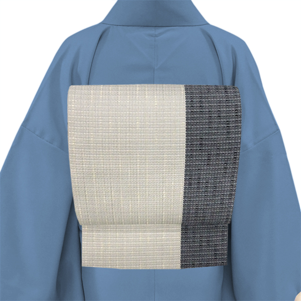 近賢織物 米沢織 八寸名古屋帯 胡蝶 和紙 絹 宝来織［79,200円］ 枚目