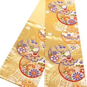 西陣 大光 振袖用袋帯 鞠 金色［36,800円］