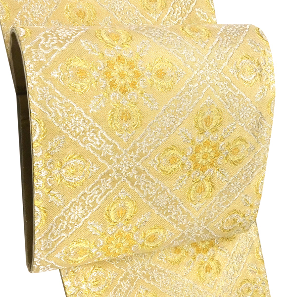 志都香 袋帯 金色 フォーマル 礼装用 西陣織 華文 襷 菱［58,300円］ 枚目