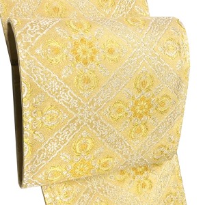 志都香 袋帯 金色 フォーマル 礼装用 西陣織 華文 襷 菱［58,300円］