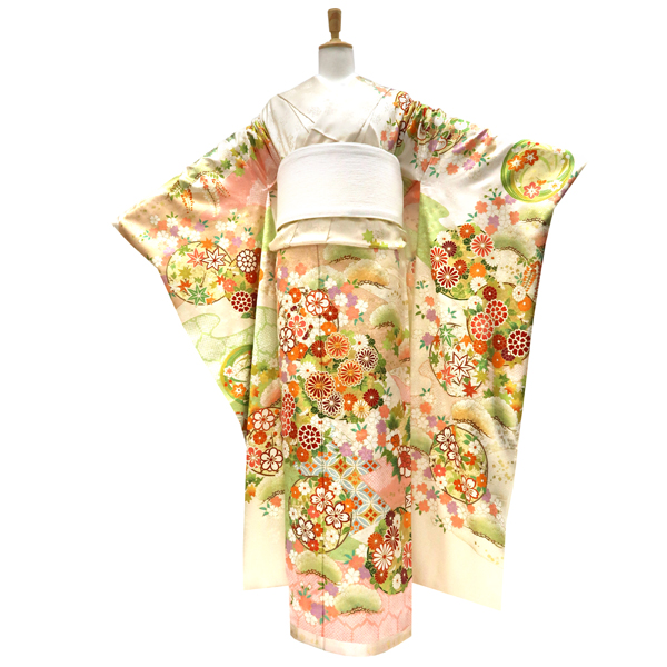 吉澤の友禅 振袖 花の丸 四季花 黄色［264,000円］ 枚目