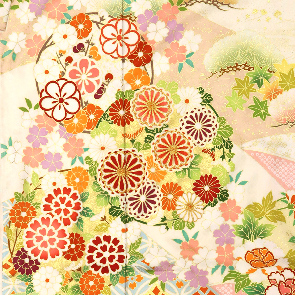吉澤の友禅 振袖 花の丸 四季花 黄色［264,000円］ 枚目