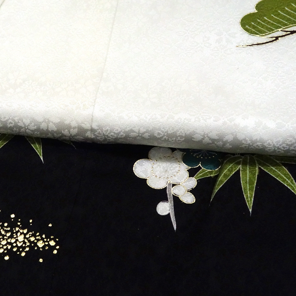 お宮参り 京友禅 男の子産着 白 鷹 龍 打ち出の小槌 初着 のしめ 着物 祝い着 男児 男 正絹 赤ちゃん 絹［60,500円］ 枚目