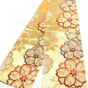 西陣 京洛苑たはら 振袖用袋帯 桜 金色［34,800円］