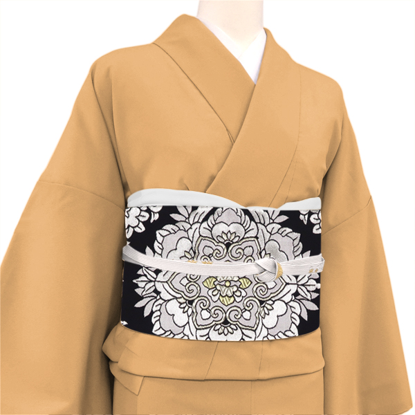 となみ織物 袋帯 黒色 華文 蜀江 錦綾 正絹［118,000円］ 枚目