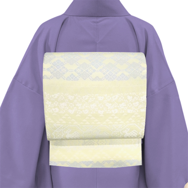 木原織物 袋帯 西陣織 絹 有栖川文様 クリーム色［34,100円］ 枚目