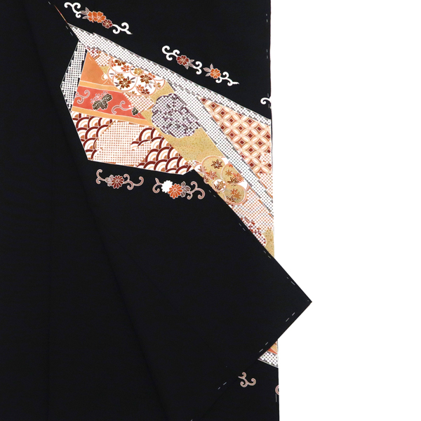 京友禅 黒留袖 正絹 松竹梅 裂取り［98,000円］ 枚目