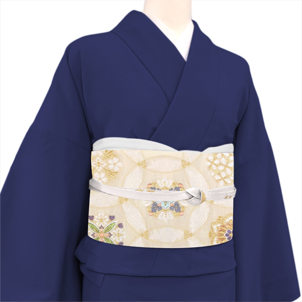 西陣 丸勇 礼装用袋帯 有職文様 クリーム色［49,500円］ 枚目