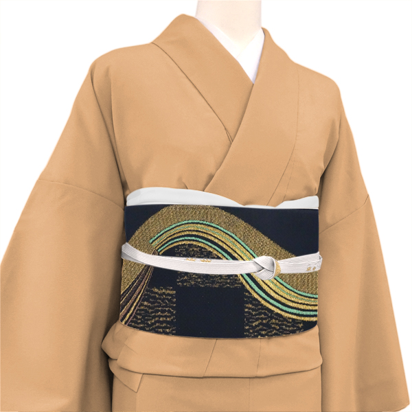 酒井守 袋帯 濃紺 松柄 古典柄 正絹 西陣織［33,000円］ 枚目