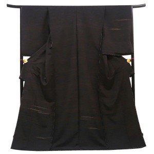 京友禅 訪問着 霞暈し 濃茶色［178,000円］