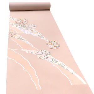 京友禅 付下げ 正絹 雪輪 ピンク色［148,000円］