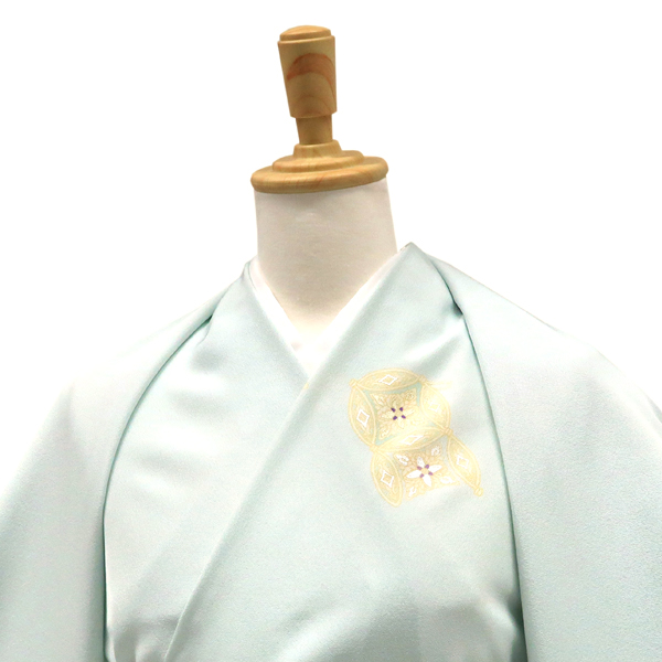 吉澤の友禅 付下 訪問着 正絹 七宝 水色［220,000円］ 枚目