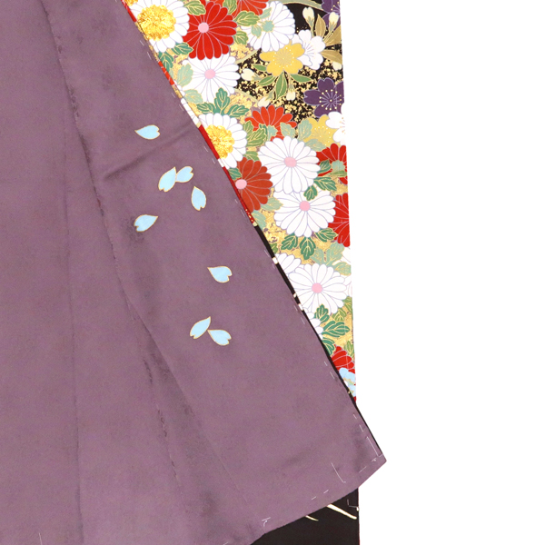 十日町 青柳 振袖 菊 赤色×黒色［198,000円］ 枚目