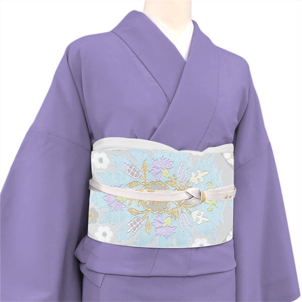 帯屋捨松 洒落フォーマル袋帯 ミノア文様 グレー［148,000円］ 枚目