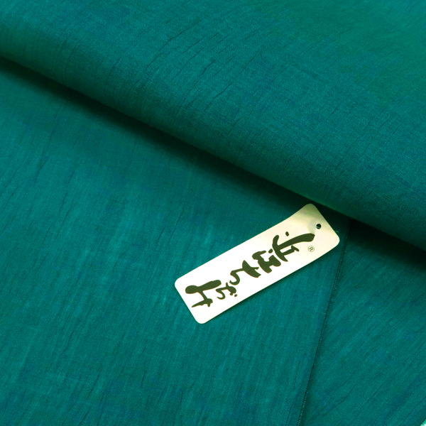 本麻 近江ちぢみ 着物 ターコイズ 青緑 夏着物 盛夏 近江縮［88,000円］ 枚目