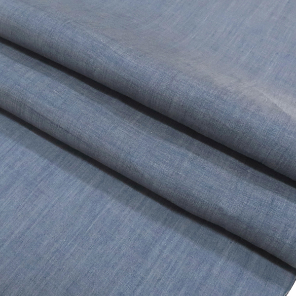 本麻 近江ちぢみ 着物 薄藍色  近江縮 夏着物［88,000円］ 枚目