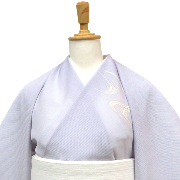 吉澤の友禅 絽夏付下訪問着 流水 薄紫色 ［158,000円］ 枚目