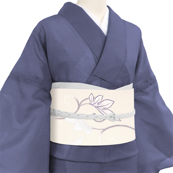 一富司 絽名古屋帯 ベージュ 唐草［108,000円］ 枚目