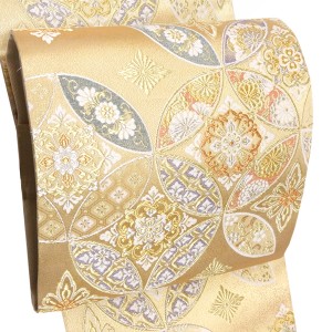 志都香 西陣織 袋帯 金 正絹 礼装 七宝［66,000円］