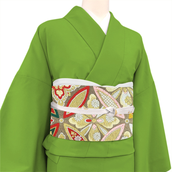 酒井守 振袖用袋帯 金 振袖帯 絹 西陣織 七宝 成人式［36,300円］ 枚目