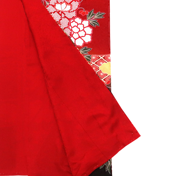 滝泰 振袖 絞り 古典柄 熨斗 牡丹 赤［198,000円］ 枚目