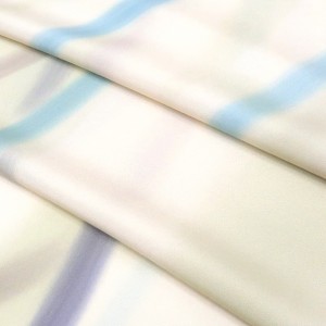 雅染匠 京友禅 小紋 ベージュ 黄緑 正絹 竹［128,000円］ 