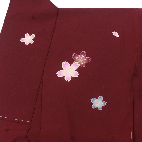 振袖 赤色 古典柄 牡丹 菊 桜 紅葉 正絹 成人式［98,000円］ 枚目