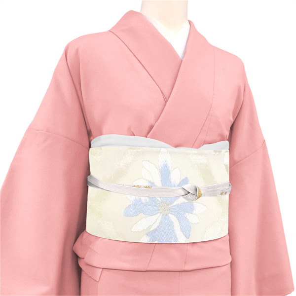 木原織物 袋帯 西陣織 絹 花菱 白［34,100円］ 枚目