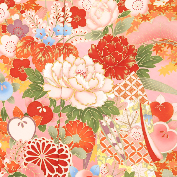 振袖 関芳 IKKO ピンク 古典柄 松竹梅 桜 正絹［118,000円］ 枚目