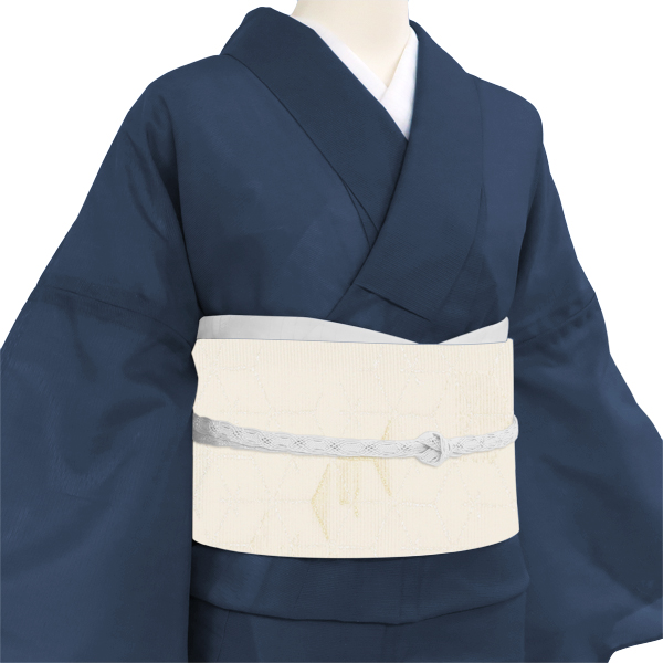 佐々木染織 夏袋帯 西陣織 亀甲 白［31,800円］ 枚目