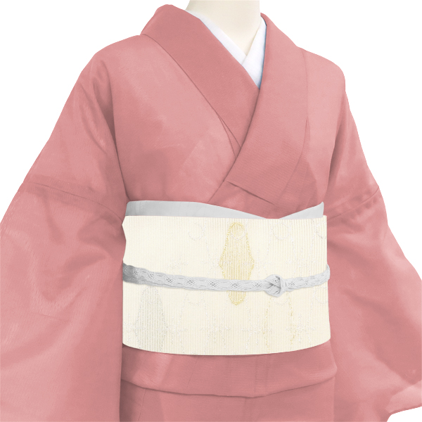 佐々木染織 夏袋帯 西陣織 幾何学文様 白［31,800円］ 枚目