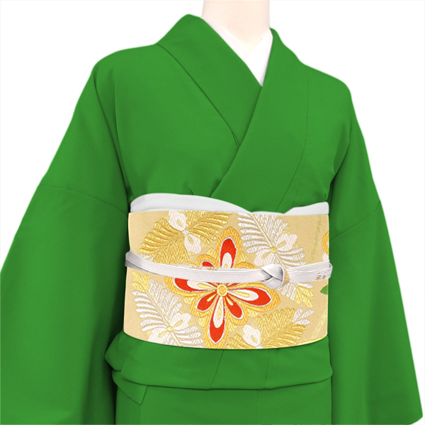 志都香 振袖袋帯 金 西陣織 正絹 成人式 七宝亀甲文［92,000円］ 枚目