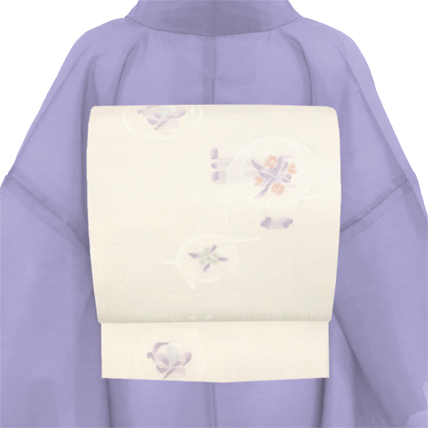 沢本織物 夏袋帯 白 フォーマル 西陣織 花柄 ［36,800円］ 枚目