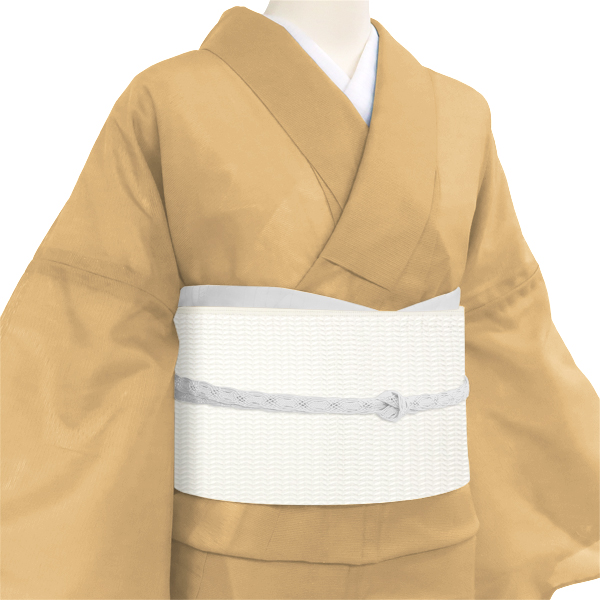 西村織物 浮遊 夏博多帯 白色 松尾信好 無地［110,00円］ 枚目