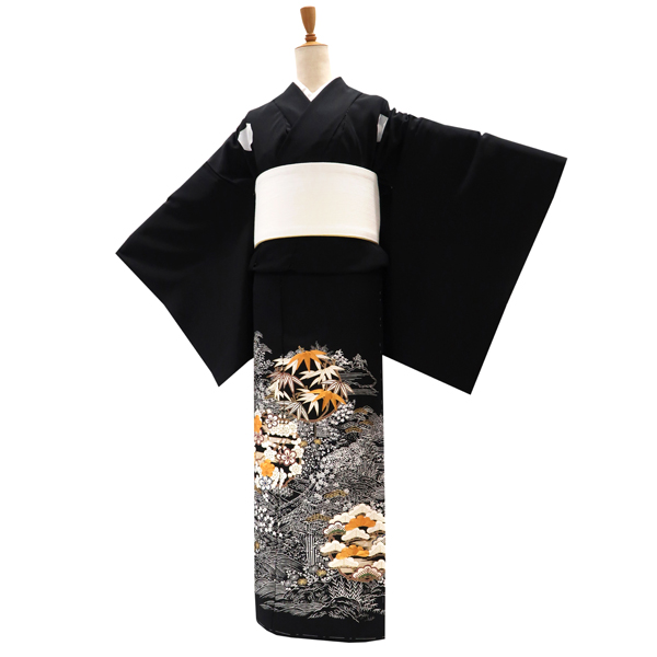 吉澤の友禅 黒留袖 正絹 古典柄 松竹梅 花の丸 茶屋辻［238,000円］ 枚目