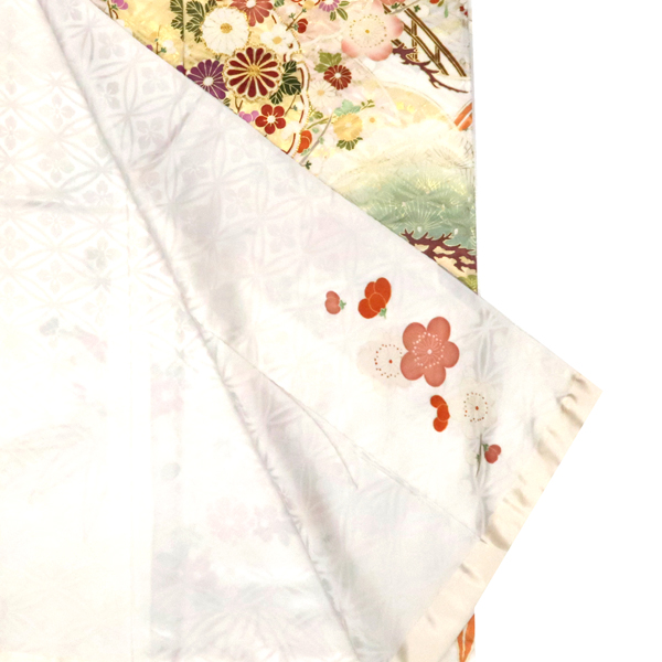 吉澤の友禅 振袖 白色 雪輪 菊 松竹梅 古典 正絹［308,000円］ 枚目