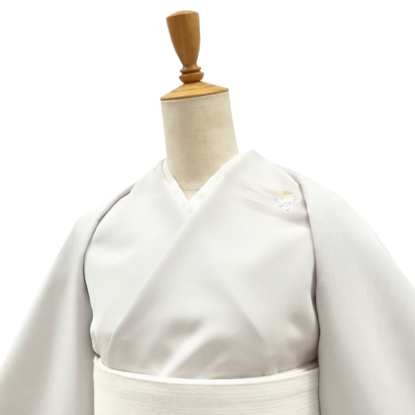 一富司 付下訪問着 京友禅 正絹 刷毛目 宝尽くし ライトグレー［231,000円］ 枚目