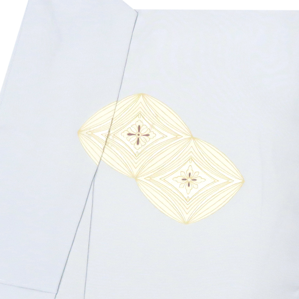 吉澤の友禅 訪問着 花七宝 ブルーグレー［242,000円］ 枚目