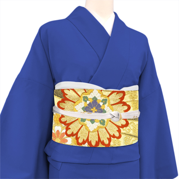 高島織物 振袖用袋帯 西陣織 黒×金 正絹 成人式 帯 フォーマル 古典柄 熨斗 華文［198,000円］ 枚目